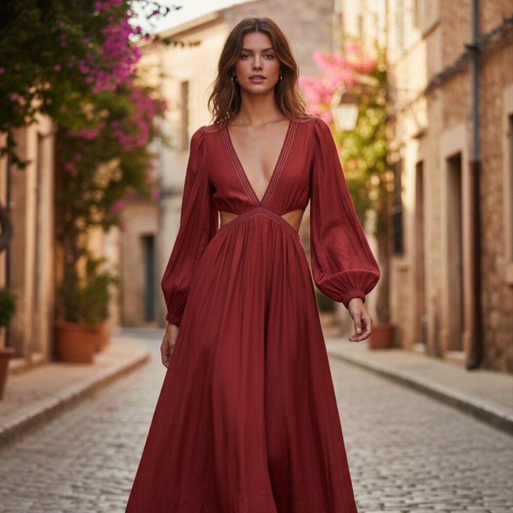 NWT Mon Renn Revive Midi Dress